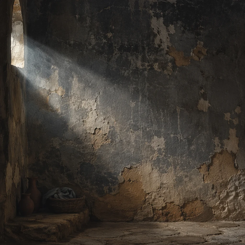 Dark Distressed Prayer Room Wall Texture