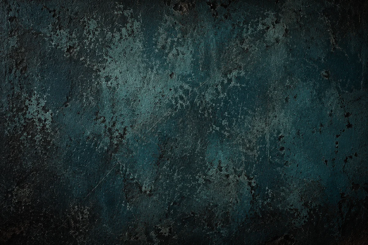 Dark Teal Distressed Grunge Background Texture