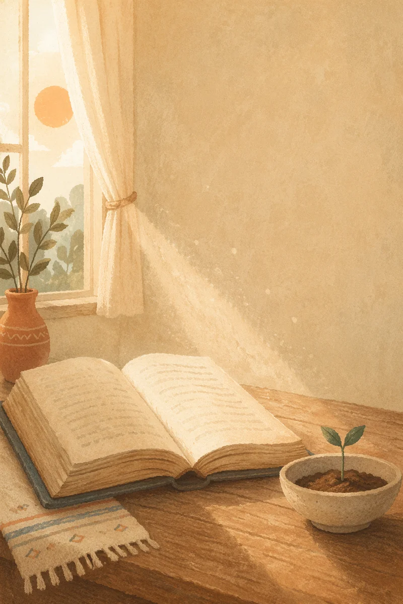 Faith and Hope Morning Window Background