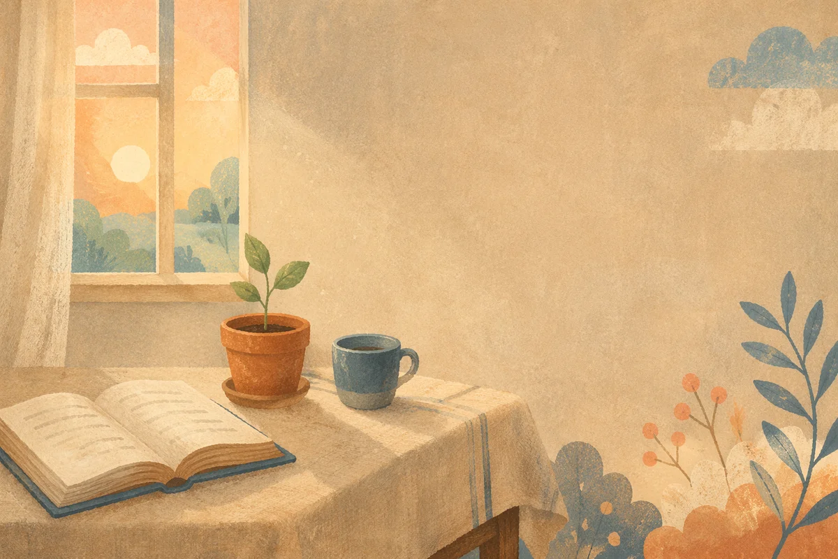 Faith and Hope Dawn Window Background