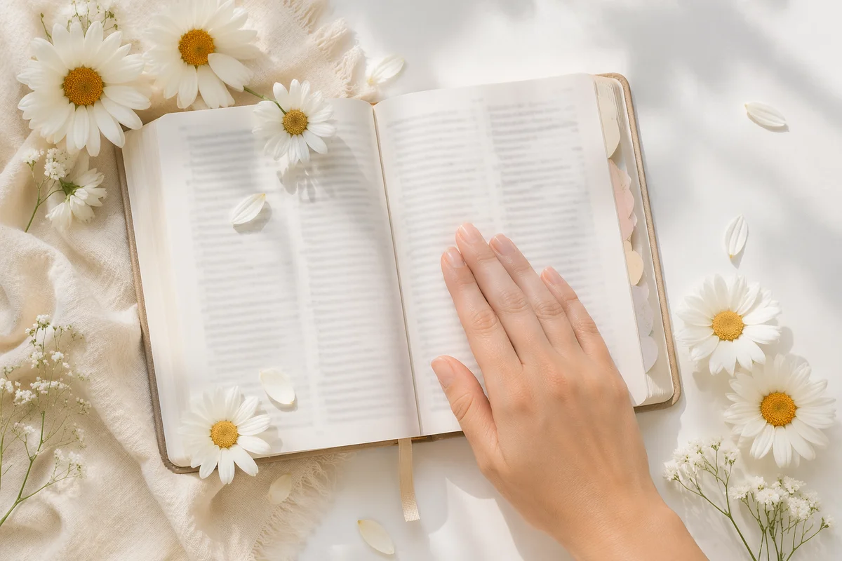 Fear Not Scripture with Comforting Hand