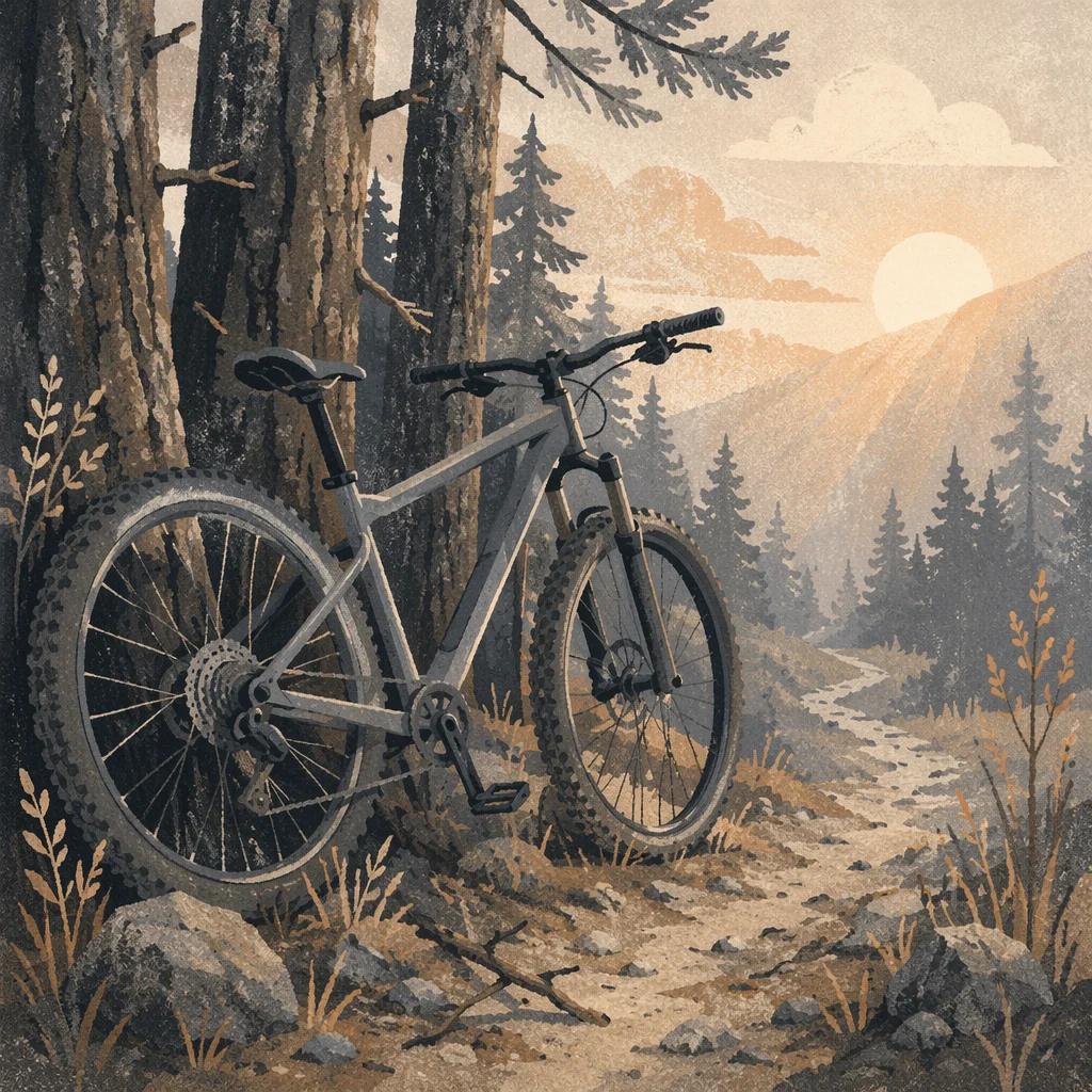 Mountain Bike Sunrise Hope Journey Background