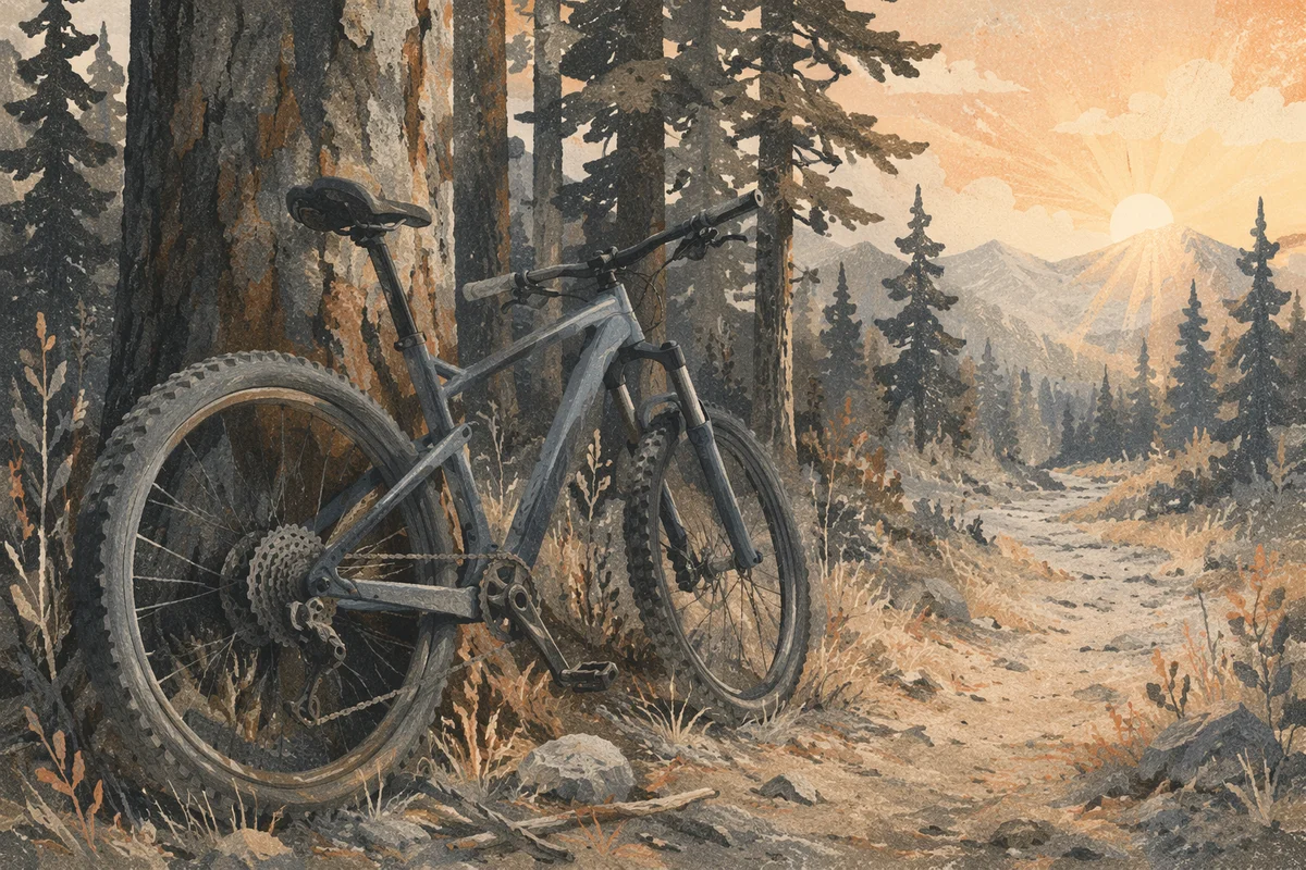 Hopeful Sunrise Forest Trail Background
