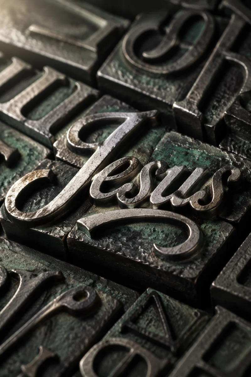 Elegant Jesus Name Calligraphy Background