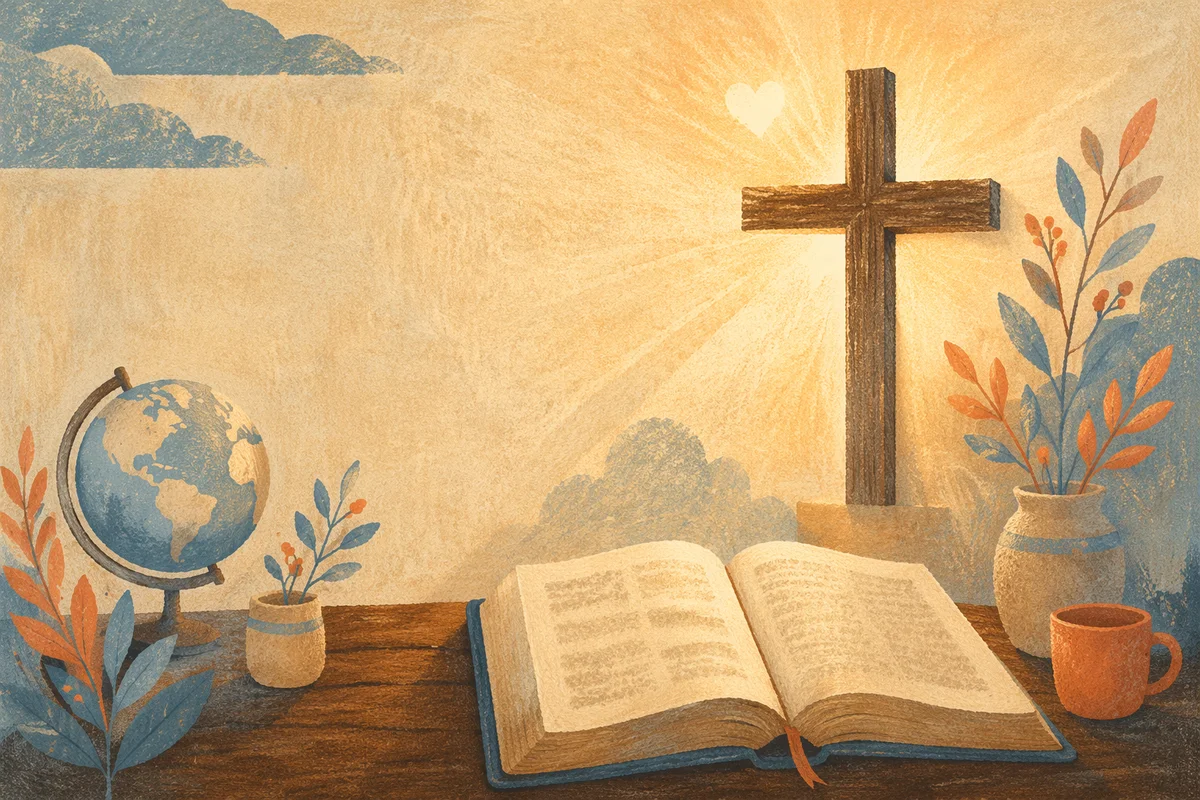 John 3 16 Cross Light Background