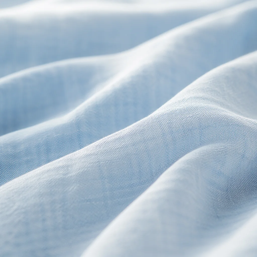 Soft Light Blue Fabric Folds