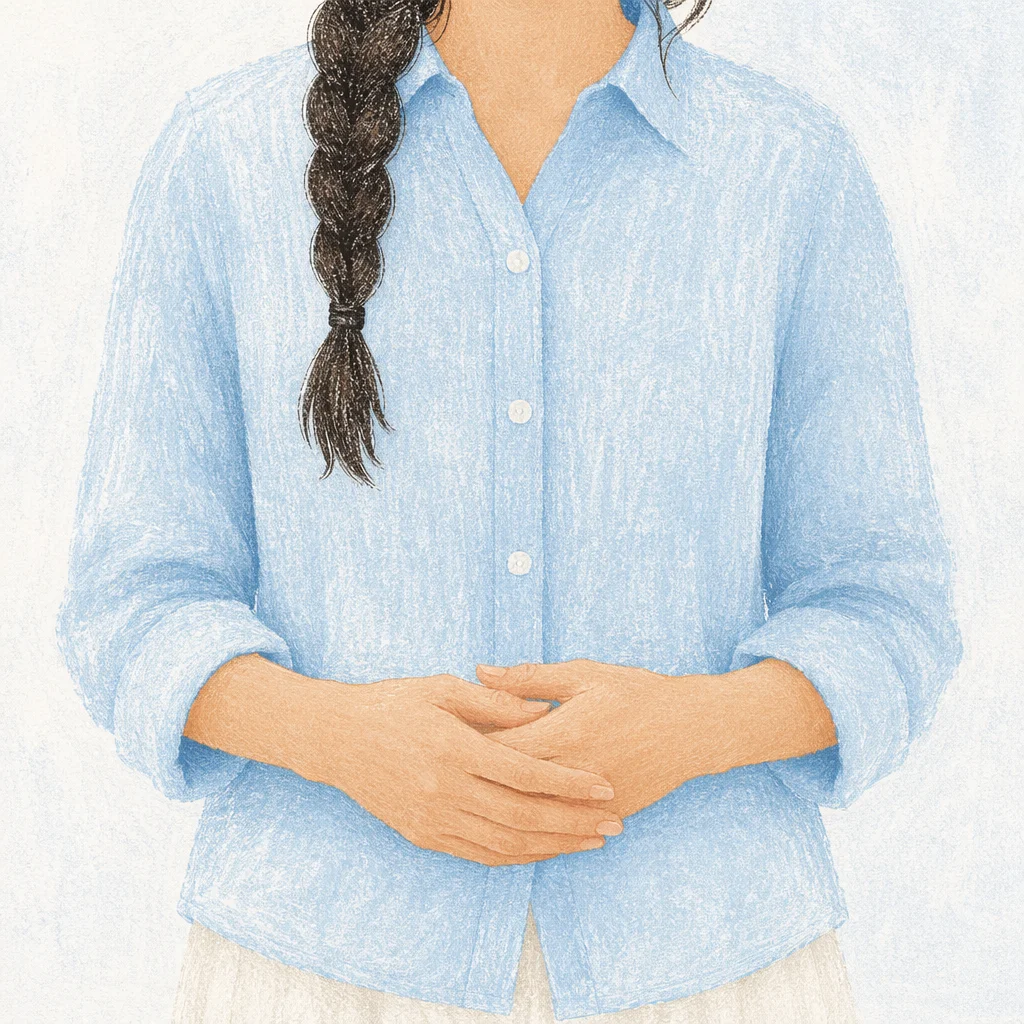 Calming Light Blue Shirt Background
