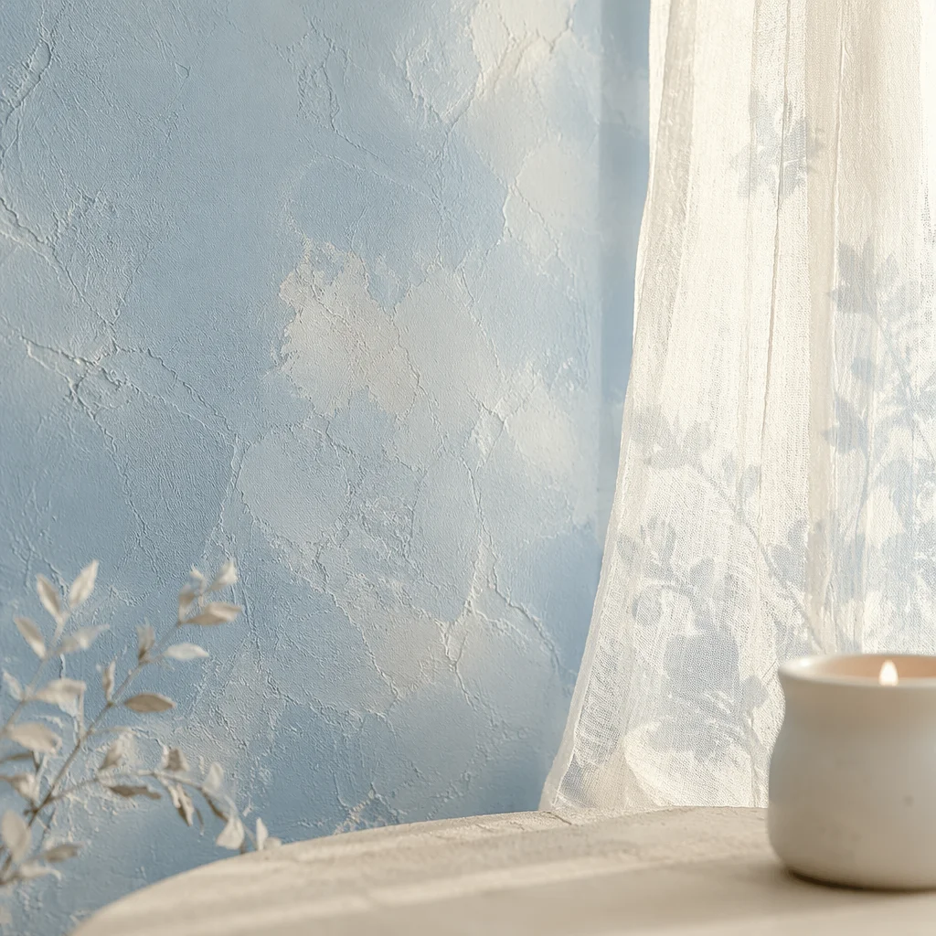 Soft Blue Morning Reflection Background