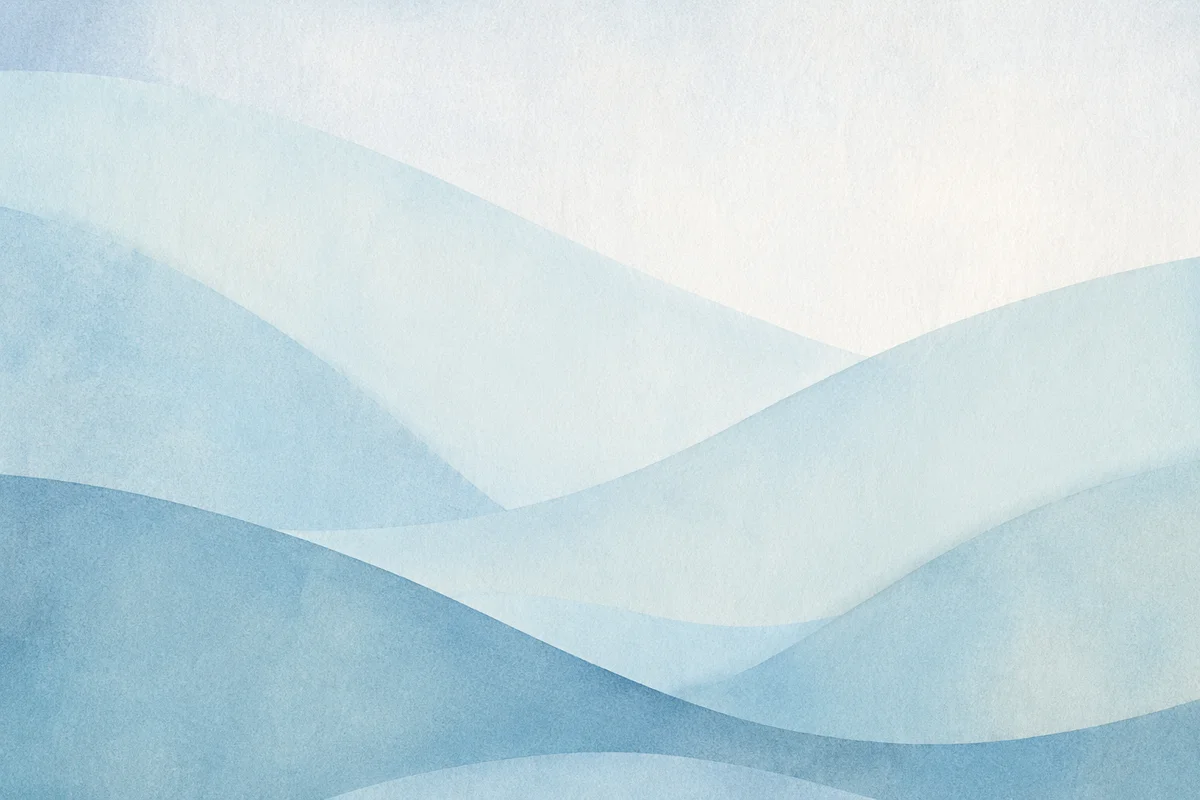 Soft Light Blue Layered Wave Background