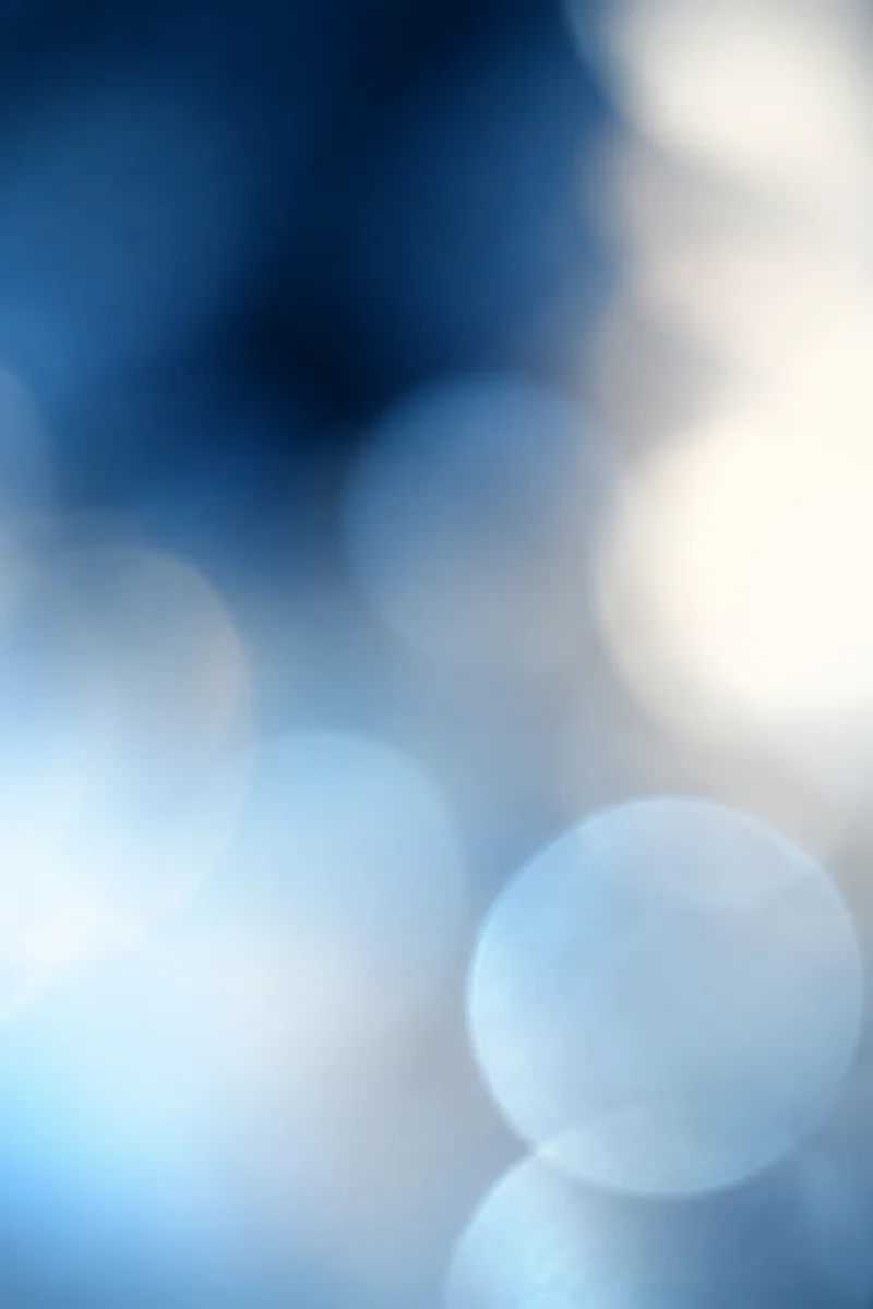 Soft Light Blue Calming Bokeh Background