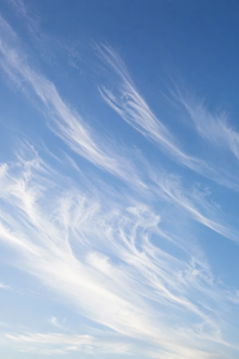 Soft Light Blue Cirrus Sky Background
