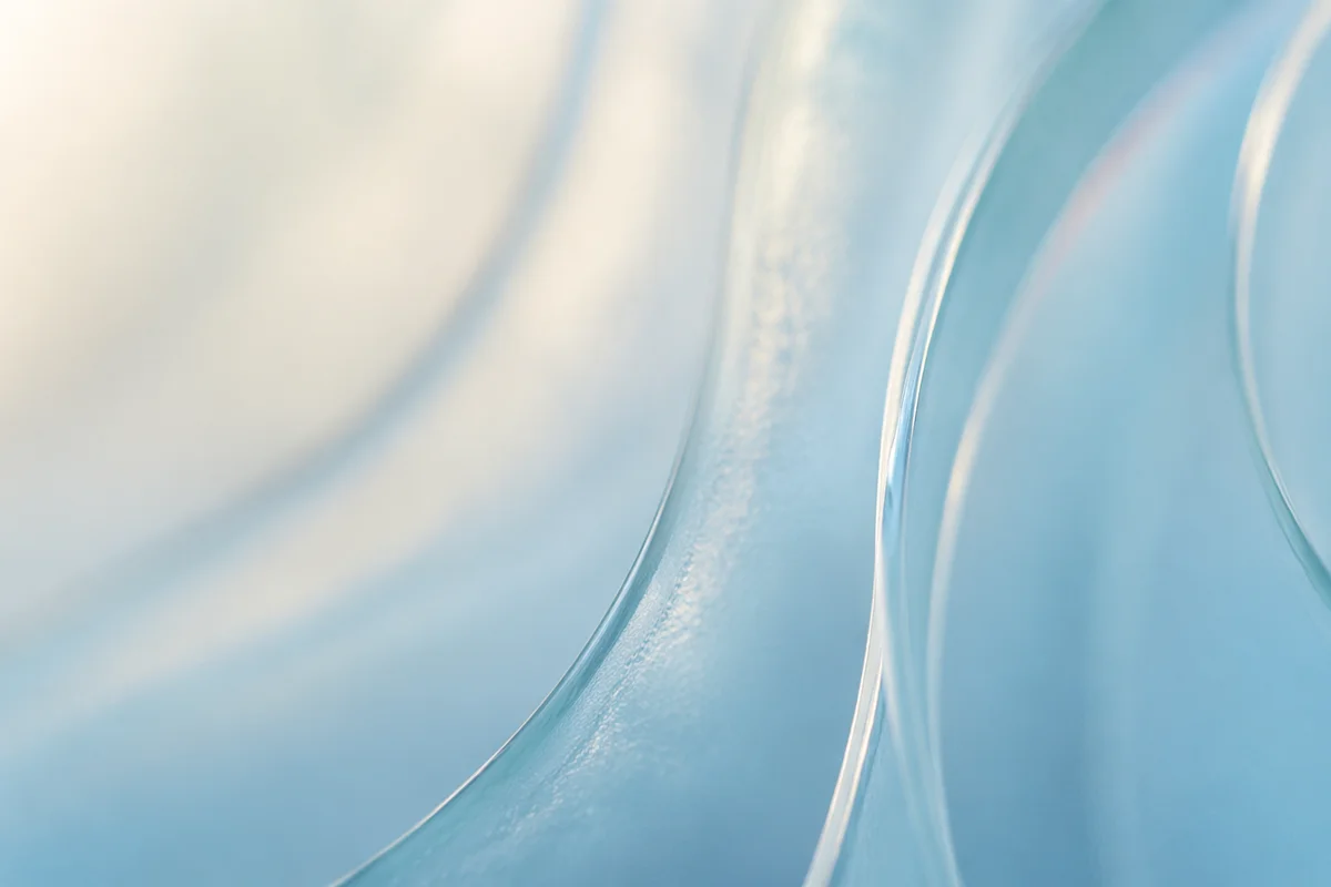 Soft Light Blue Frosted Glass Background