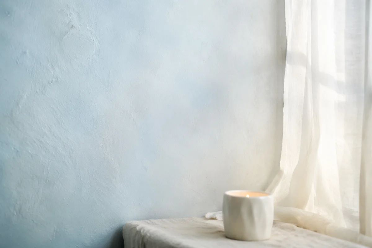 Soft Blue Morning Reflection Background