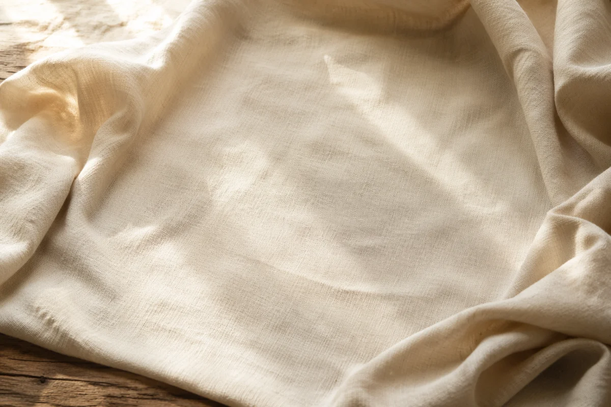 Neutral Cream Linen Fabric Background