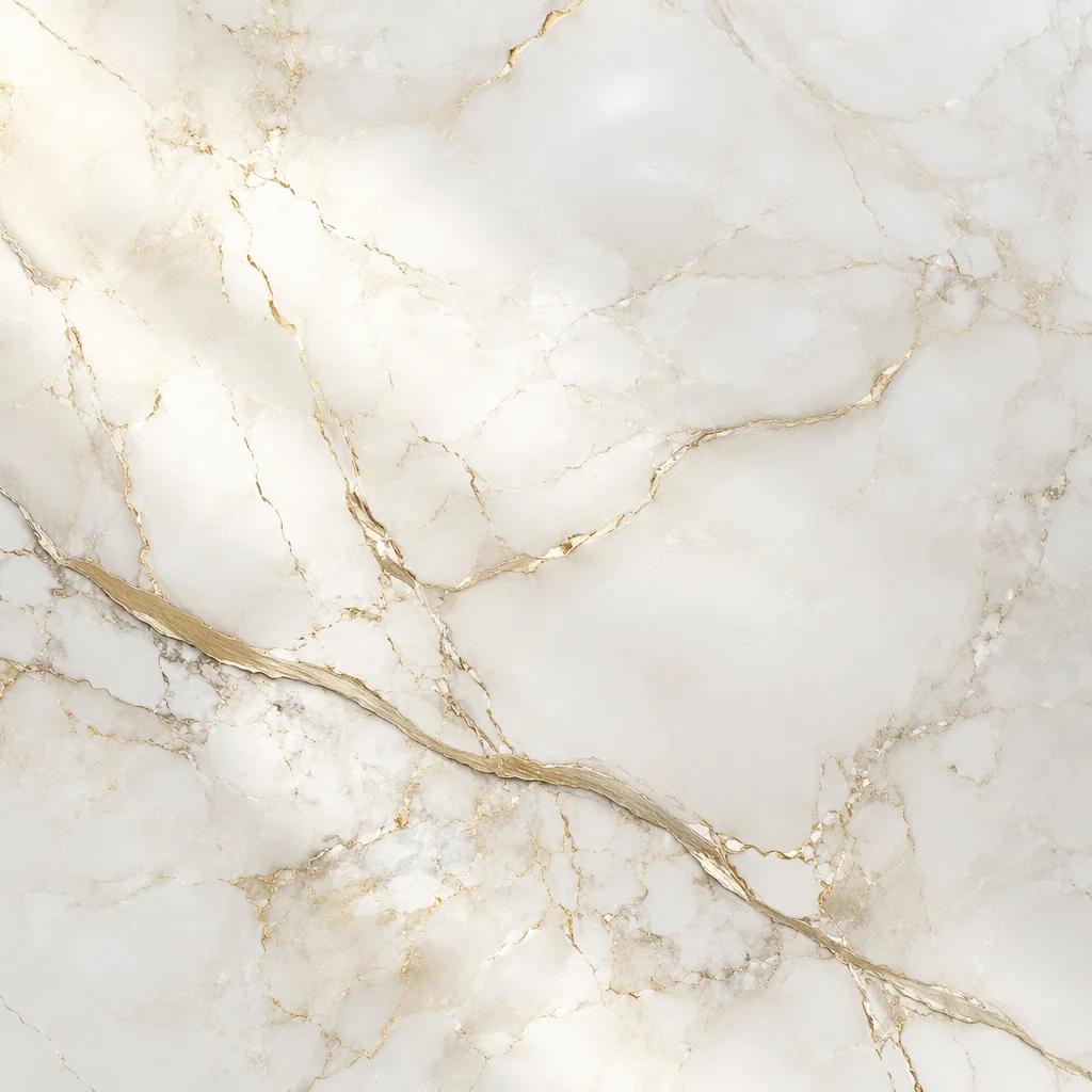 Elegant White Marble with Gold Veins
