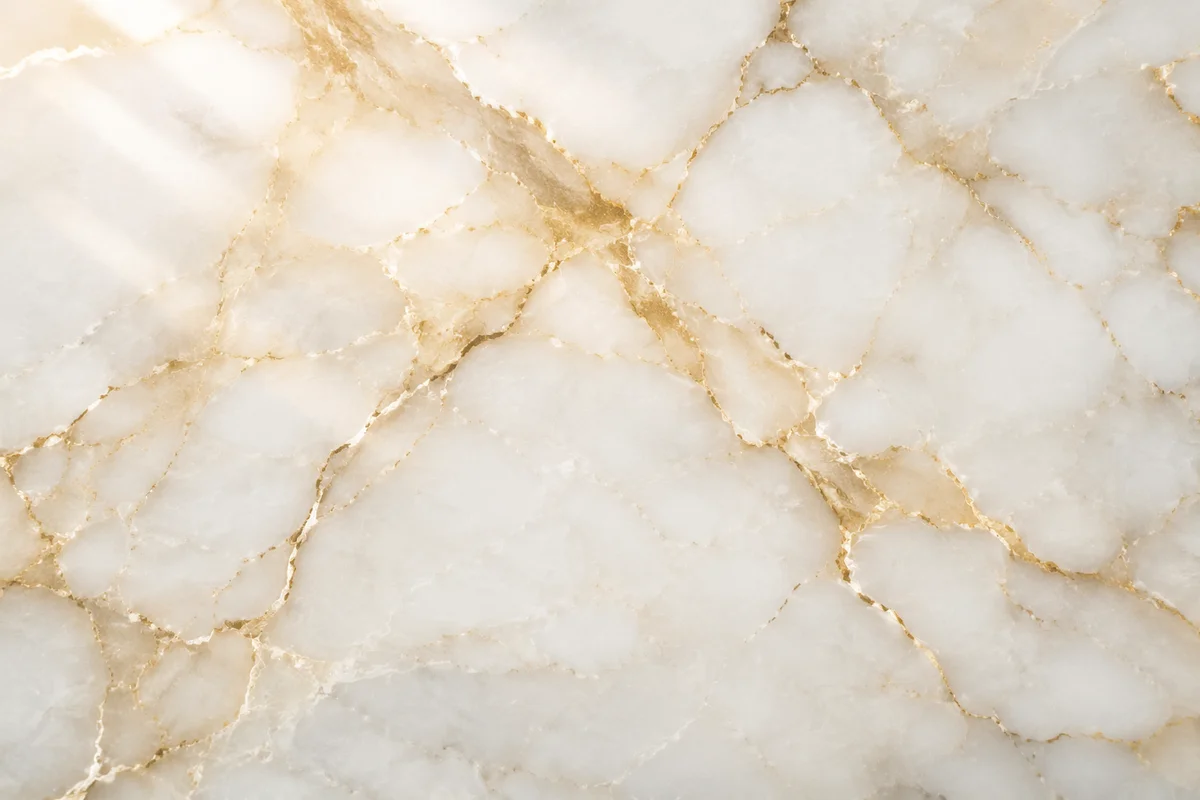 Elegant White Marble with Gold Veins