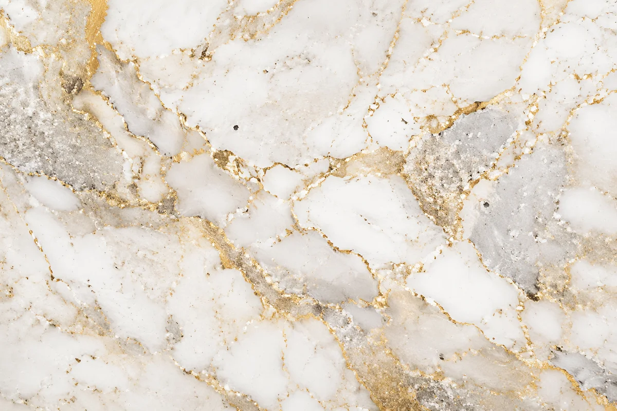Luxury White Marble with Gold Veins