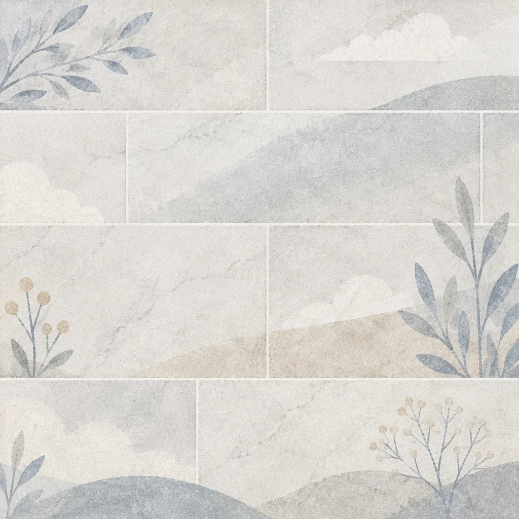 Clean White Marble Tile Background