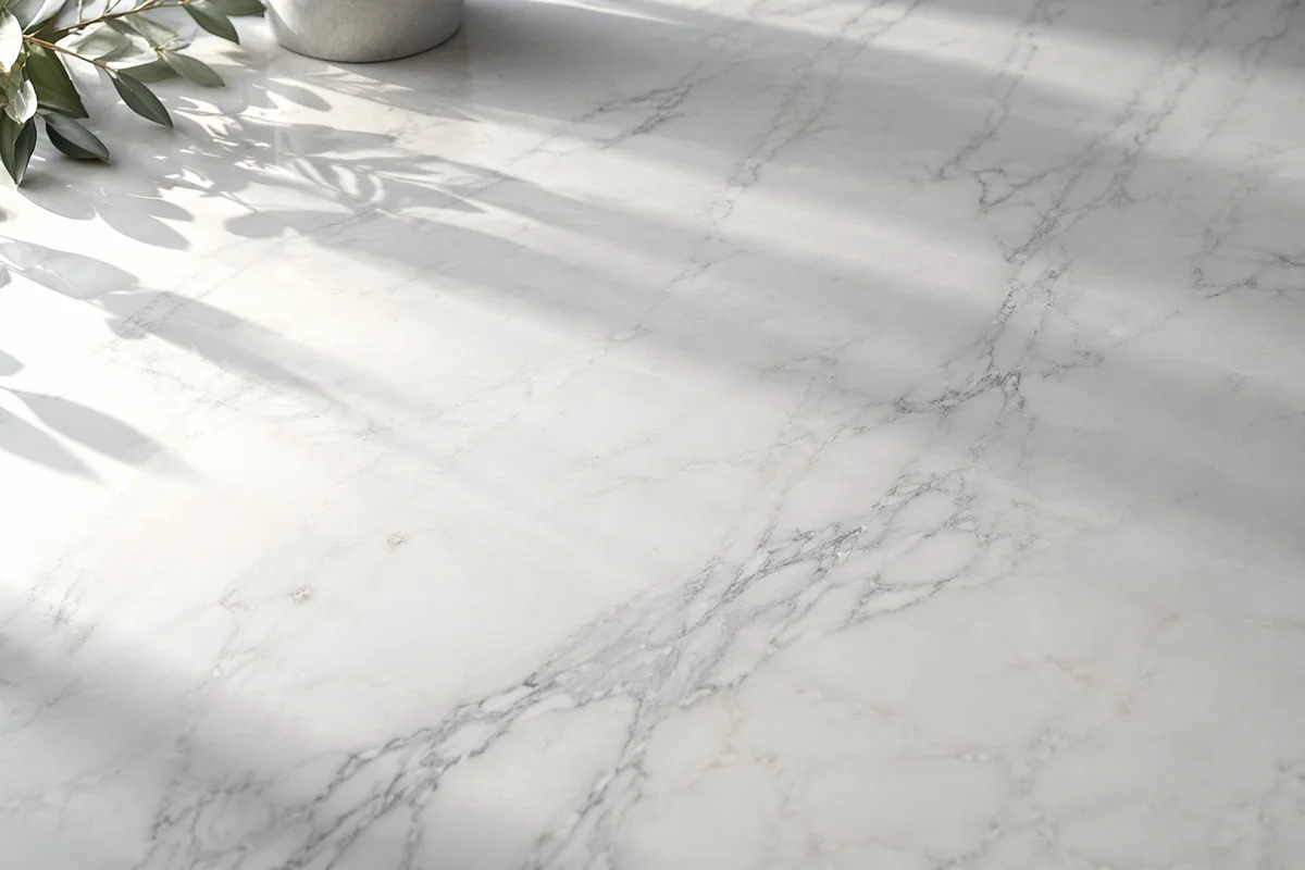 Clean White Marble Minimalist Background