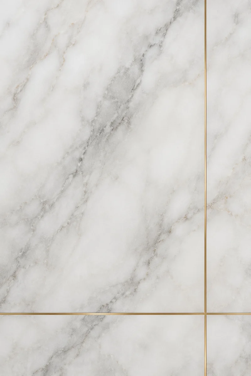 White Marble Background with Gold Cross Accent