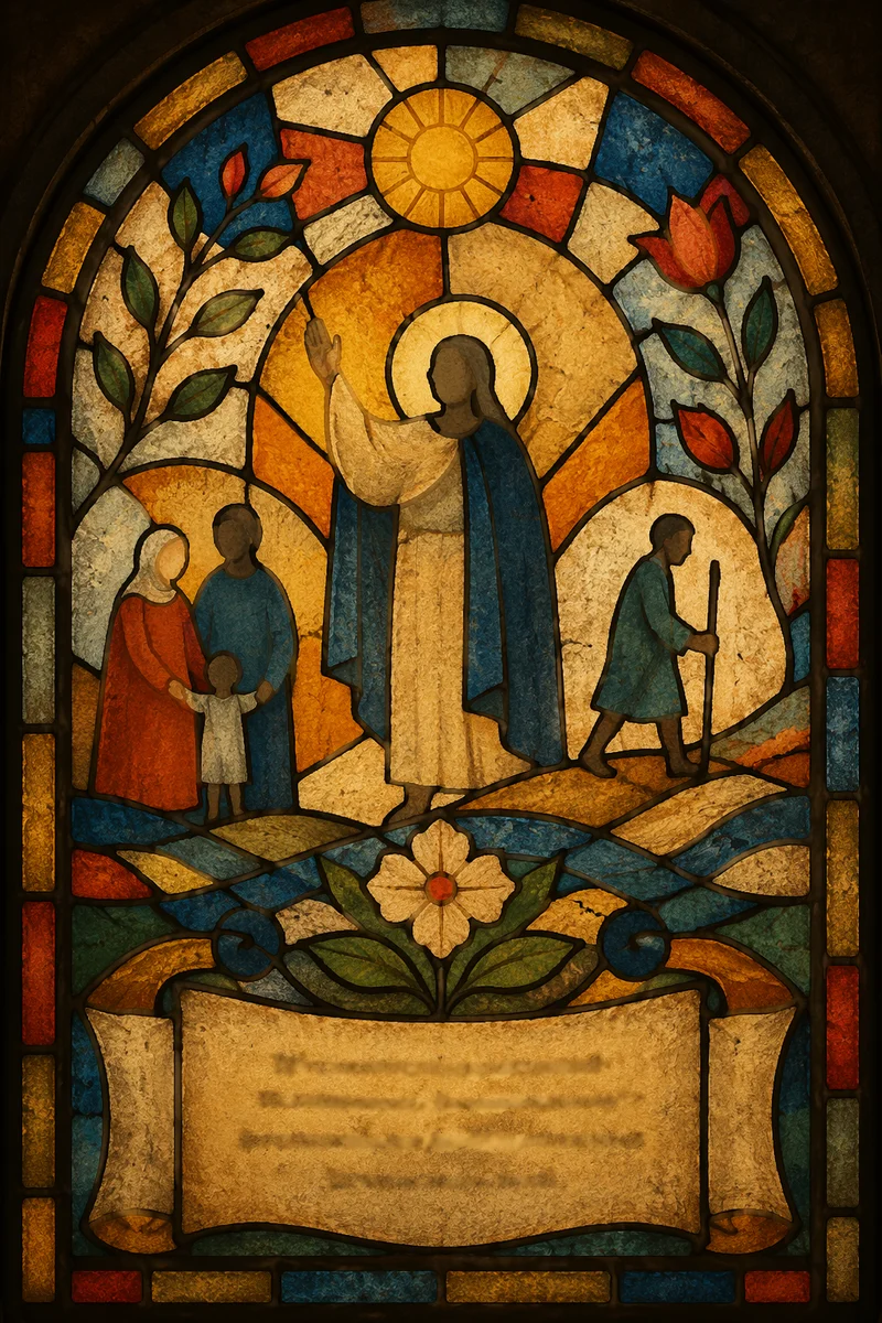 Micah 6 8 Stained Glass Background
