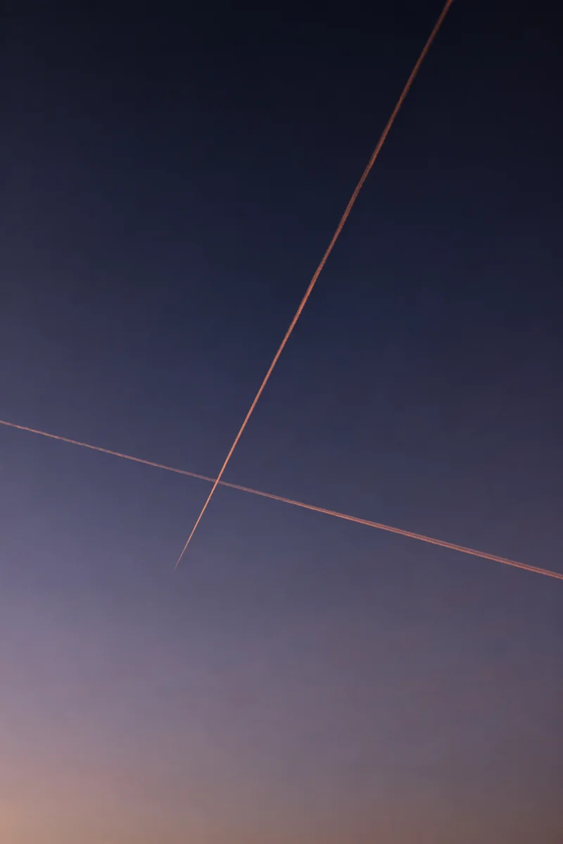 Minimal Twilight Sky Cross Background