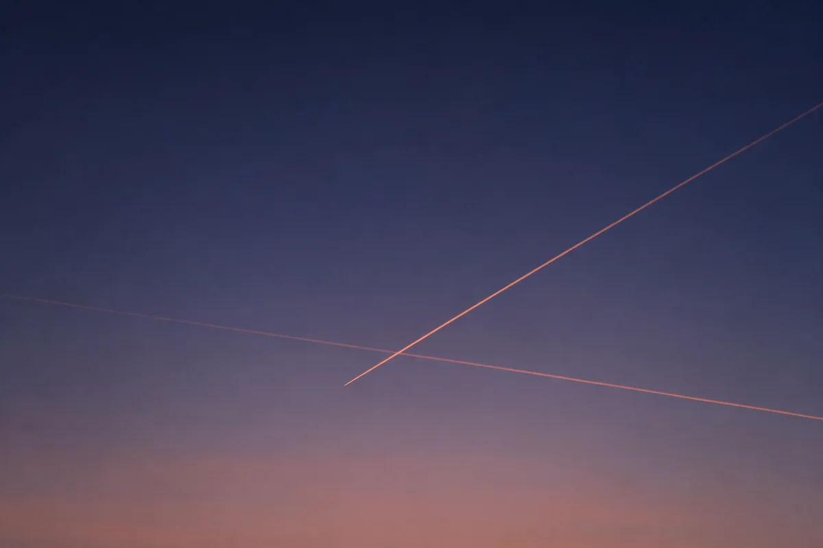 Minimalist Twilight Sky Cross Background