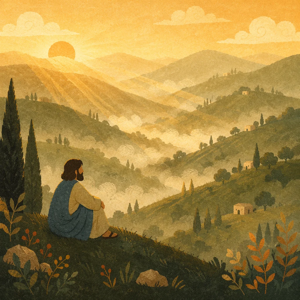 Misty Mountain Valley at Dawn