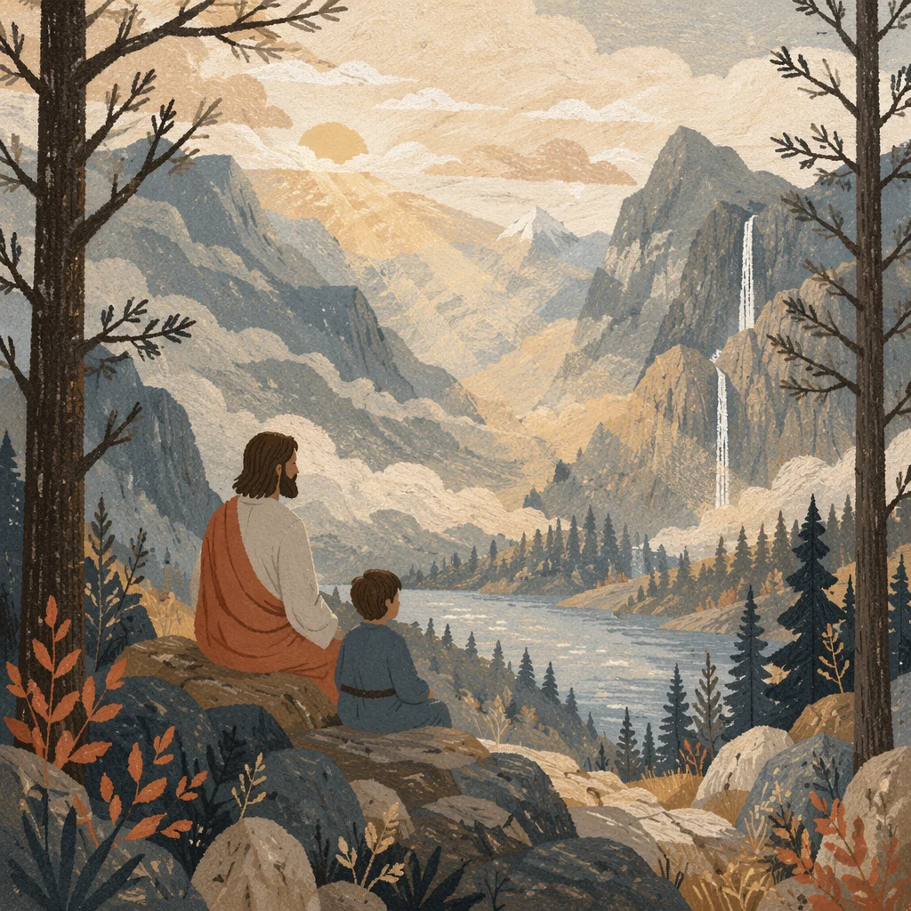 Misty Mountain Valley Dawn Light Rays