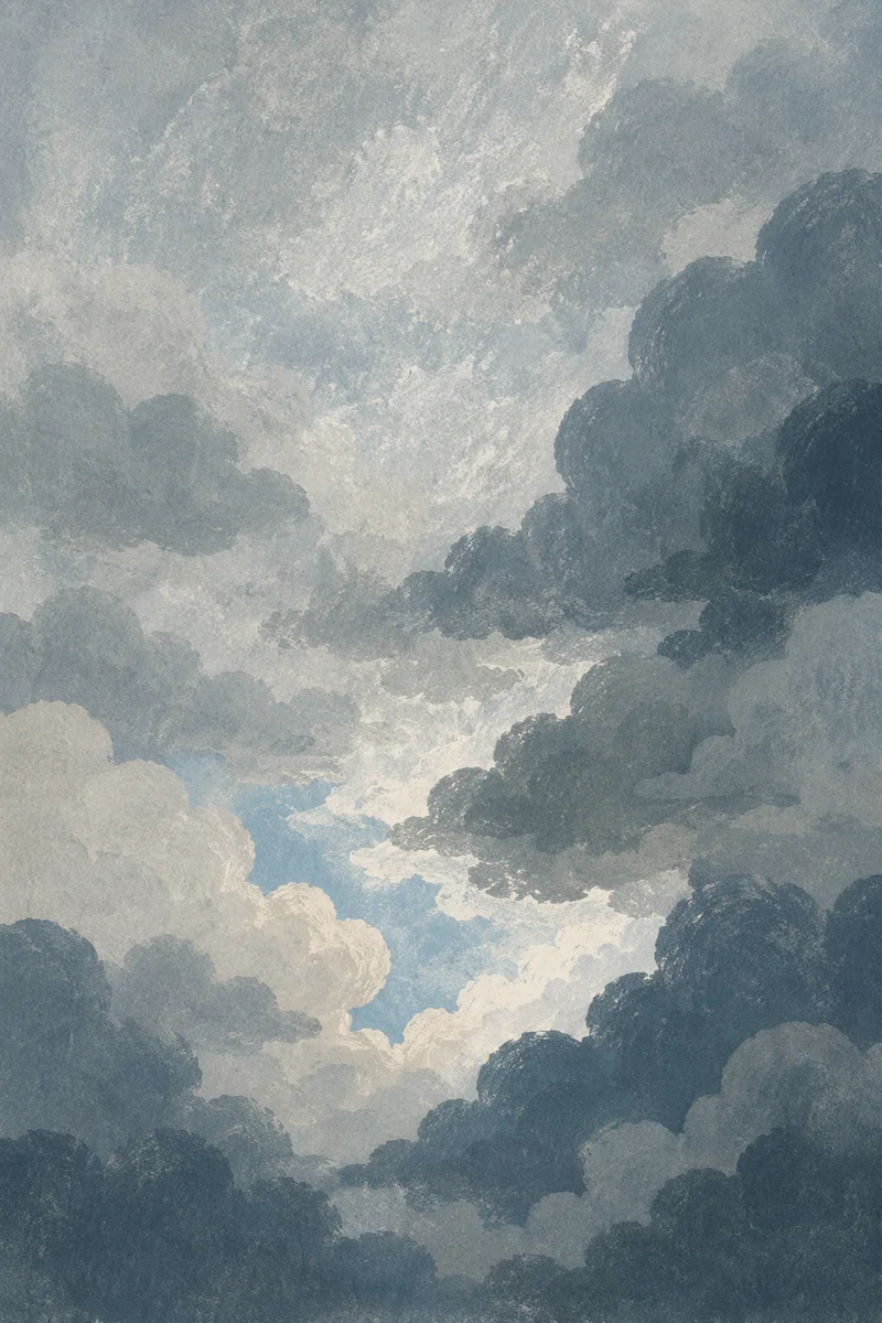 Moody Overcast Cloudy Sky Background