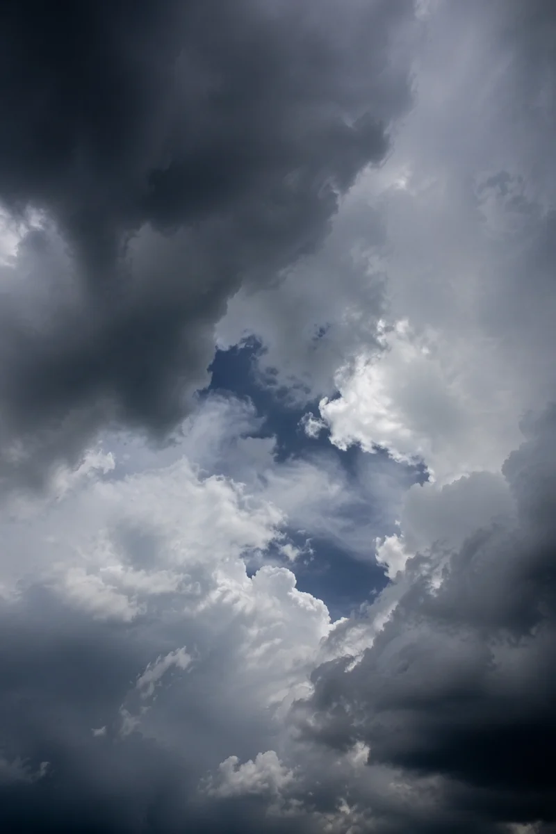 Moody Overcast Sky with Layered Storm Clouds