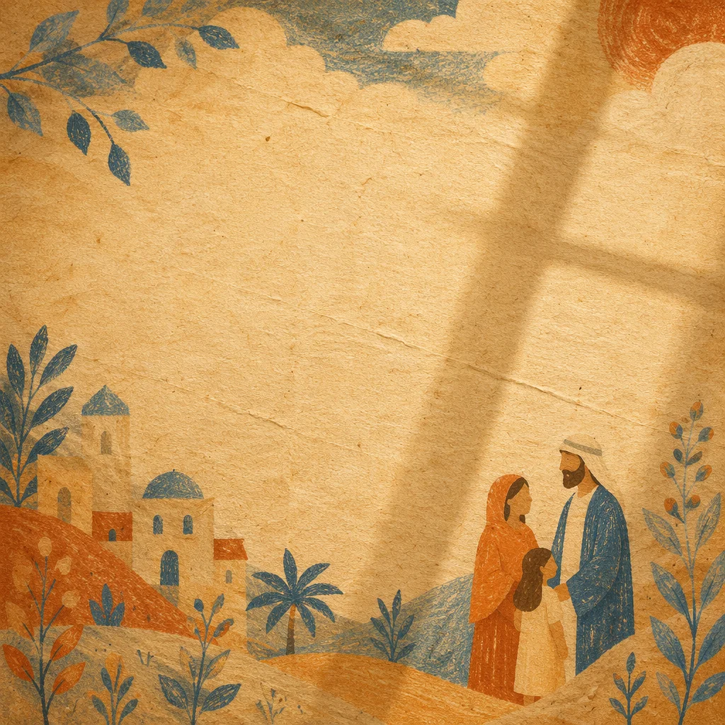 Aged Parchment With Soft Cross Shadow