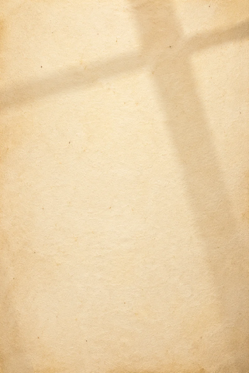 Aged Parchment with Soft Cross Shadow