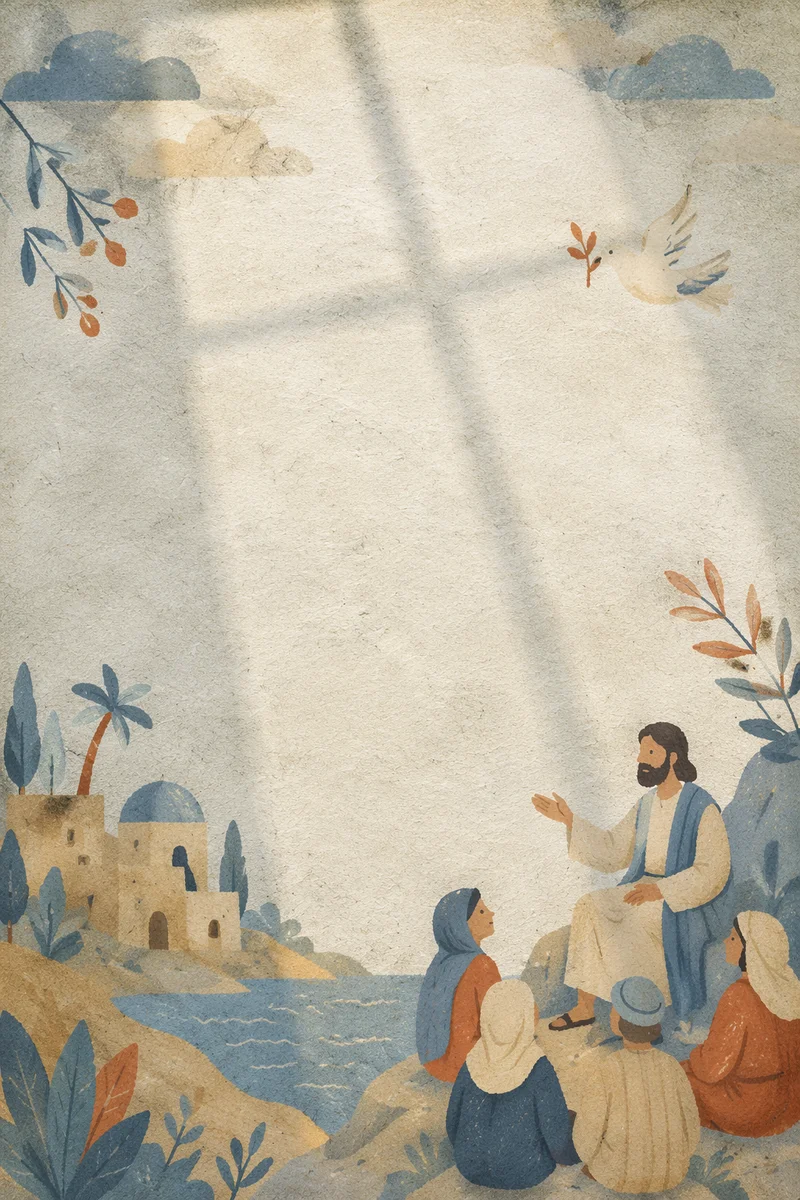 Aged Parchment With Soft Cross Shadow