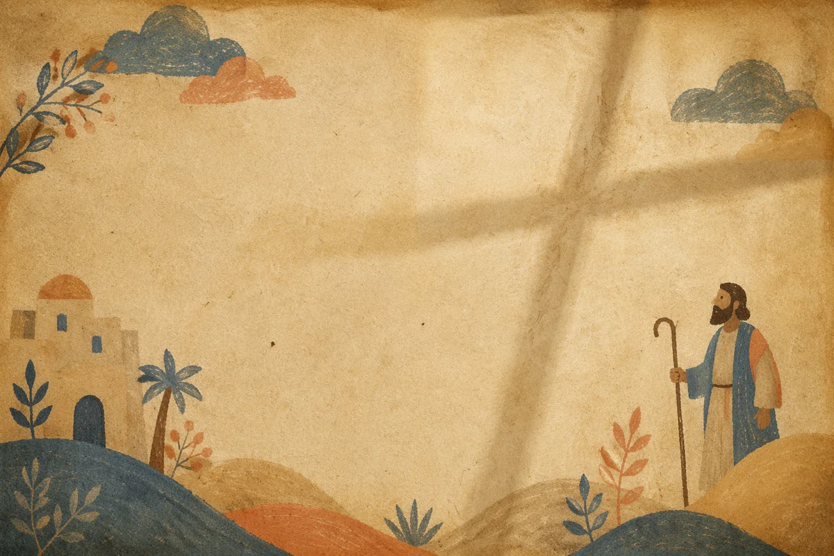 Aged Parchment with Soft Cross Shadow