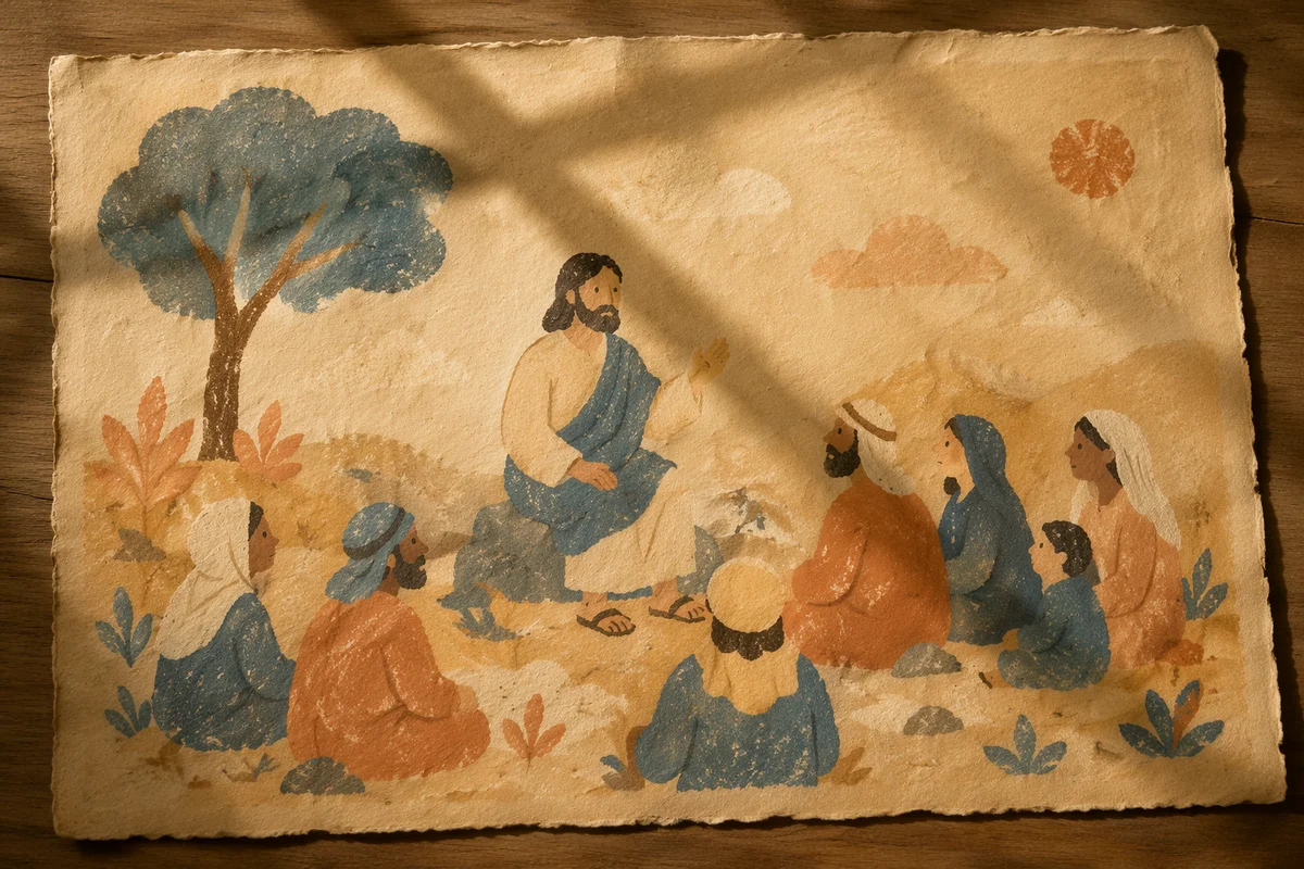 Parchment Texture with Soft Cross Shadow