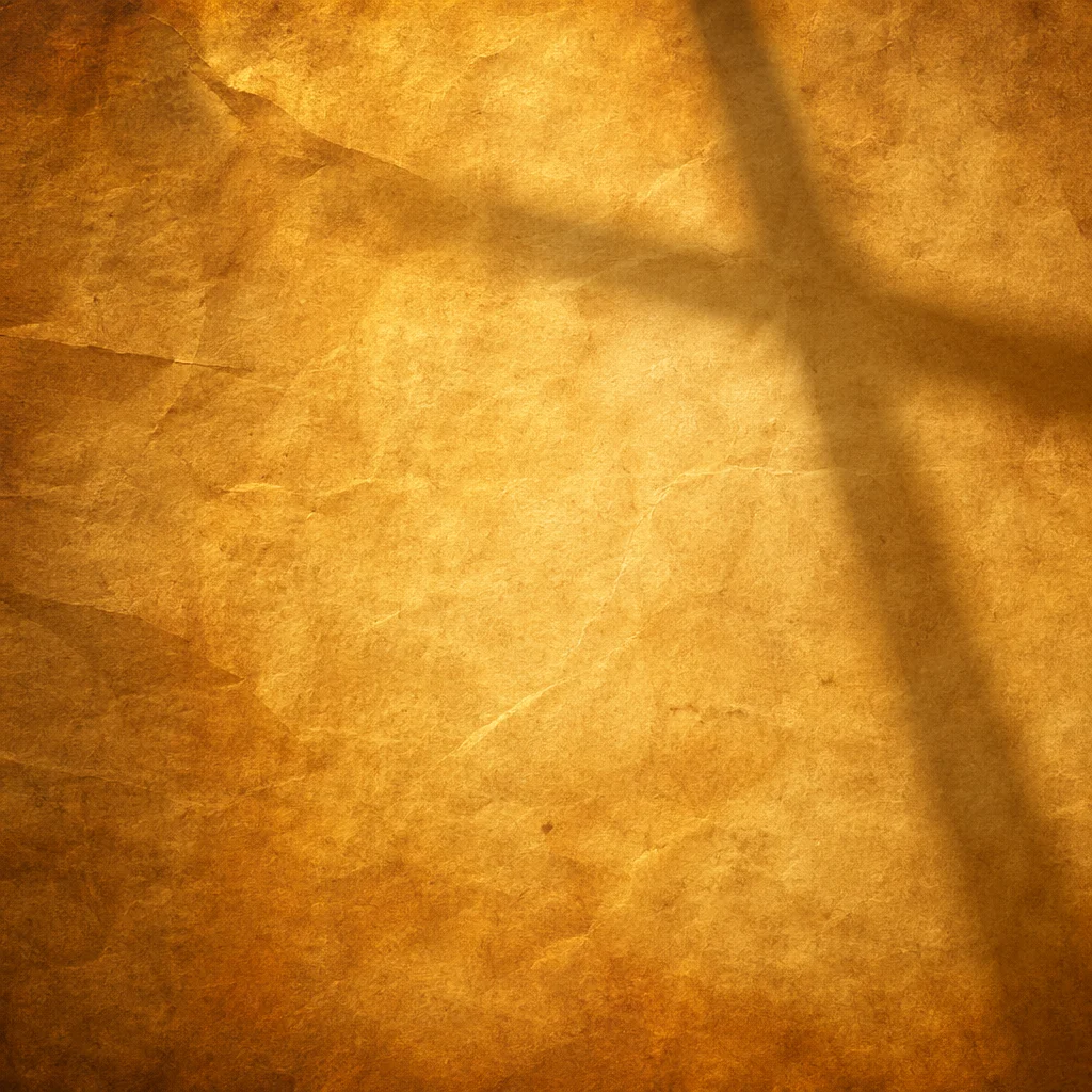 Aged Parchment With Soft Cross Shadow