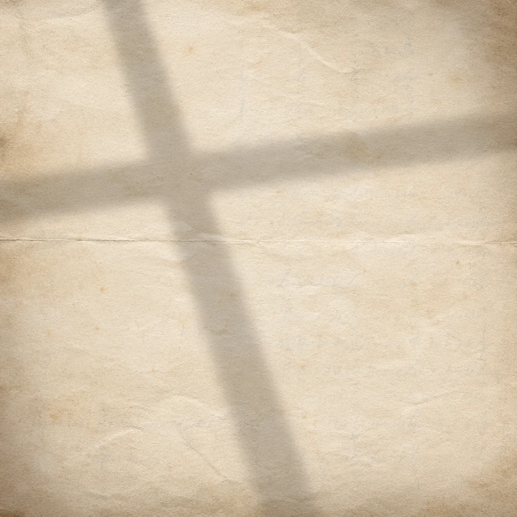 Aged Parchment with Soft Cross Shadow