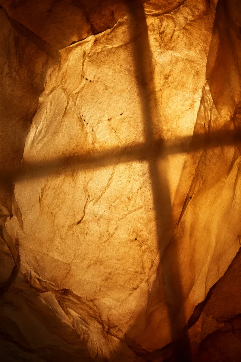 Aged Parchment Texture with Cross Shadow