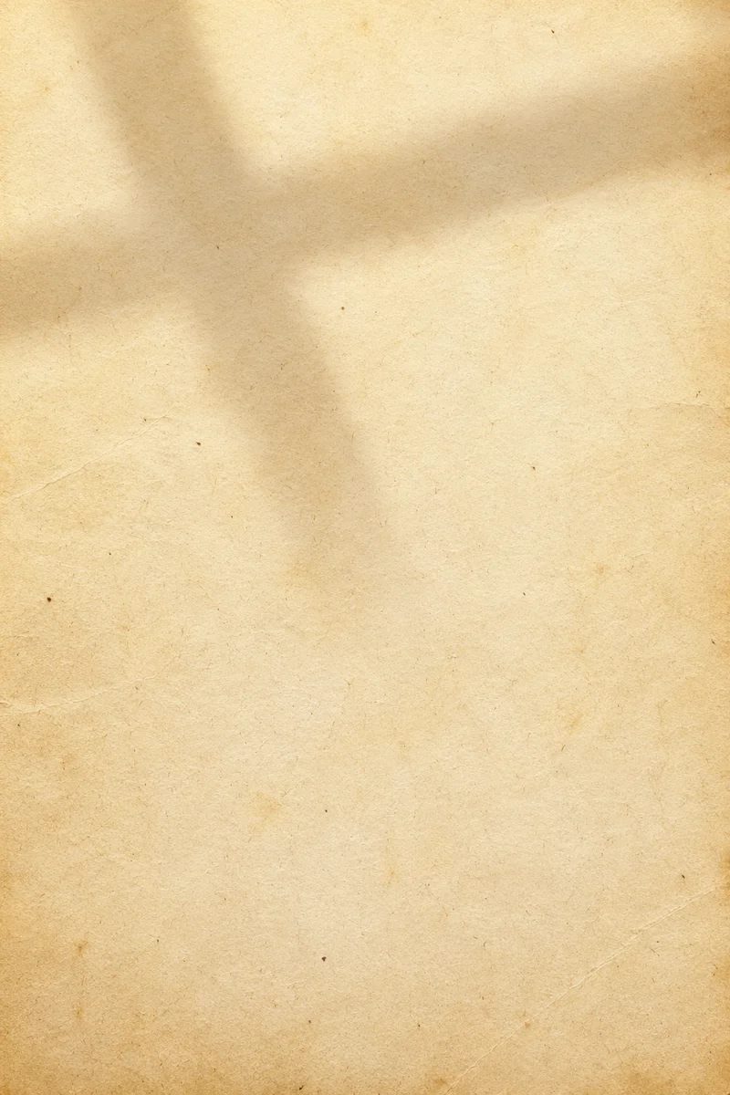 Aged Parchment Texture with Soft Cross Shadow
