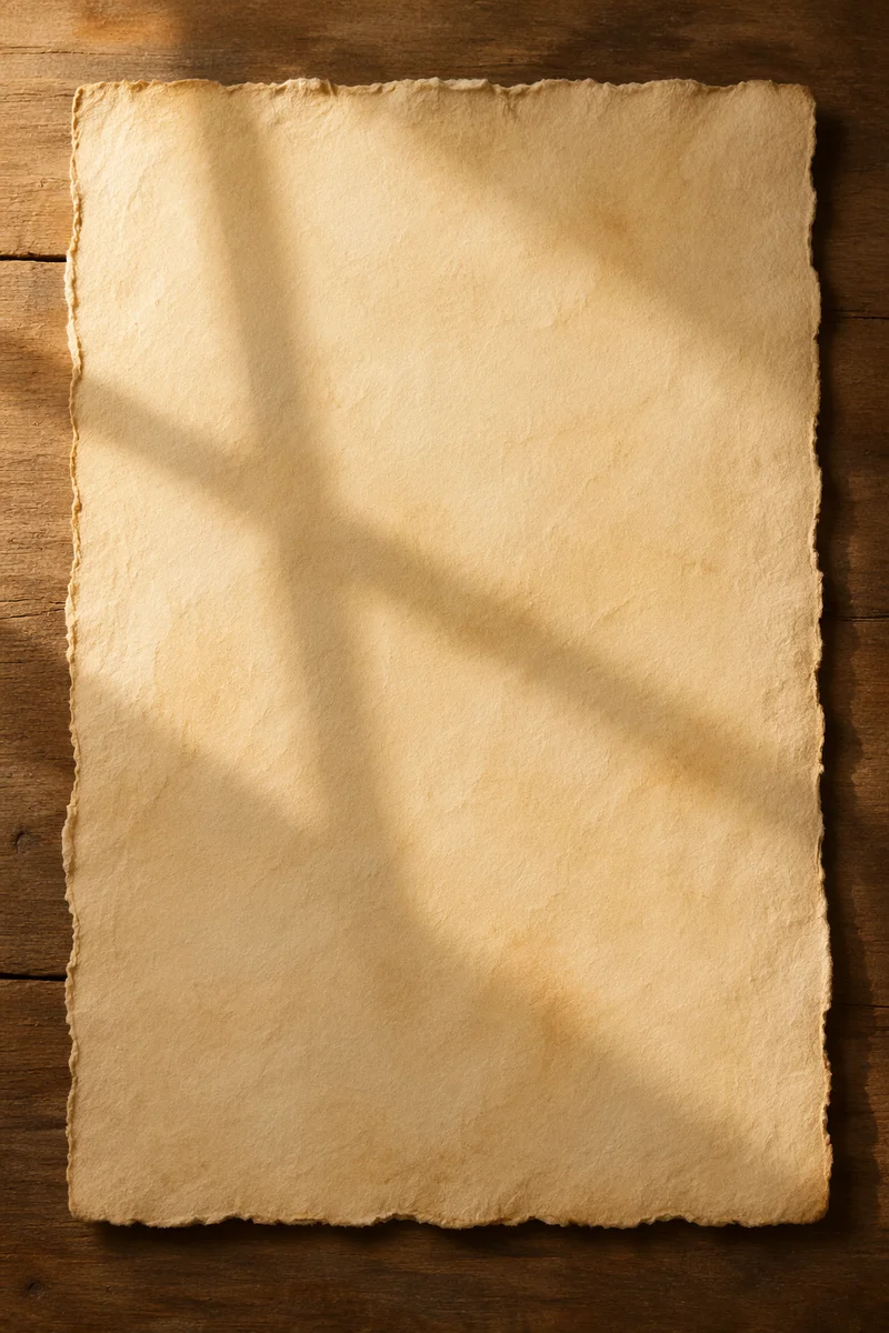 Aged Parchment with Soft Cross Shadow