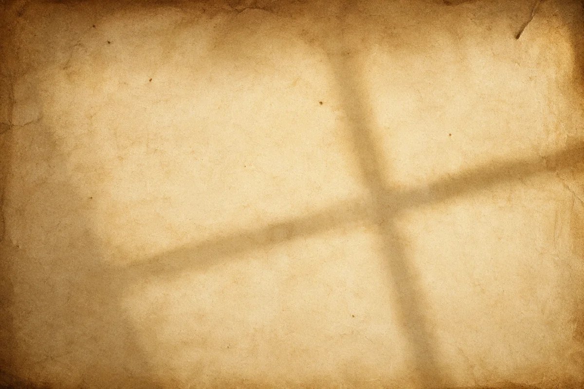 Aged Parchment with Soft Cross Shadow