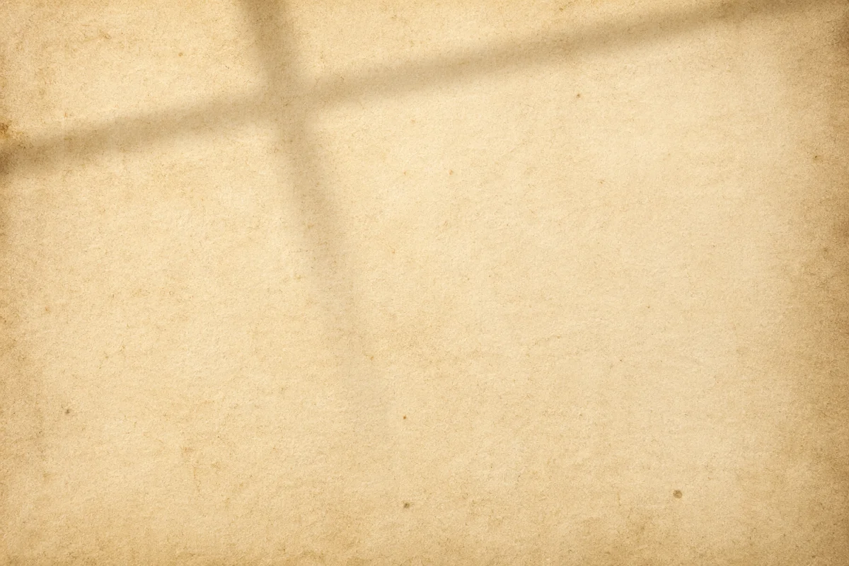 Aged Parchment Texture with Soft Cross Shadow