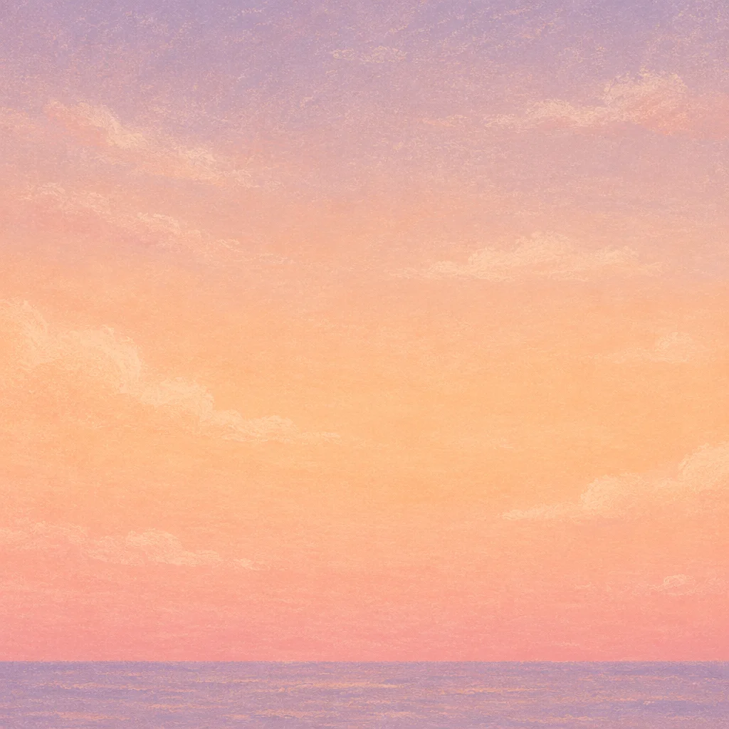 Peaceful Pastel Sunset Sky Background