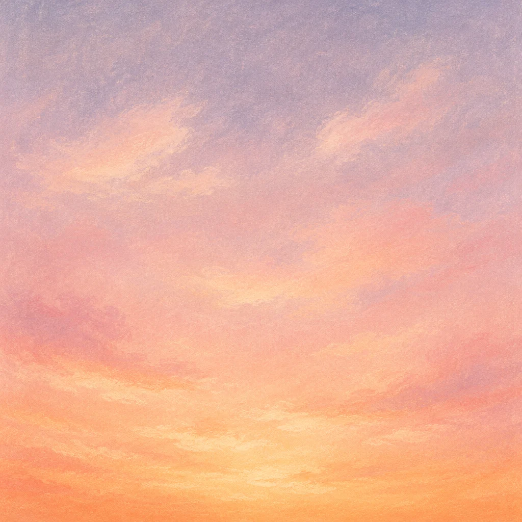 Peaceful Pastel Dawn Sky Background