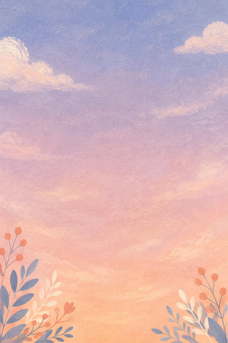 Peaceful Pastel Dawn Gradient Sky
