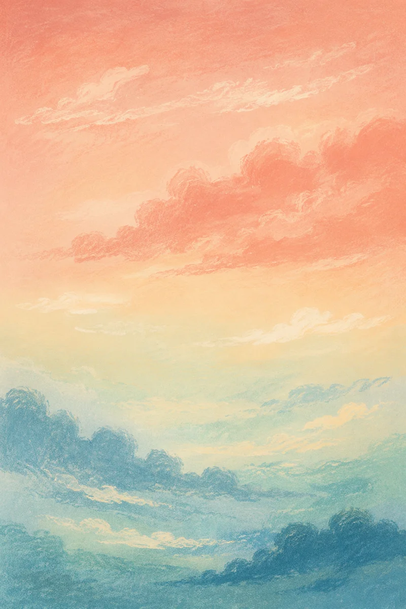 Peaceful Pastel Gradient Sky Background