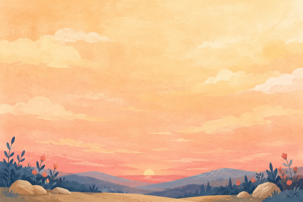 Peaceful Pastel Dawn Sky Background