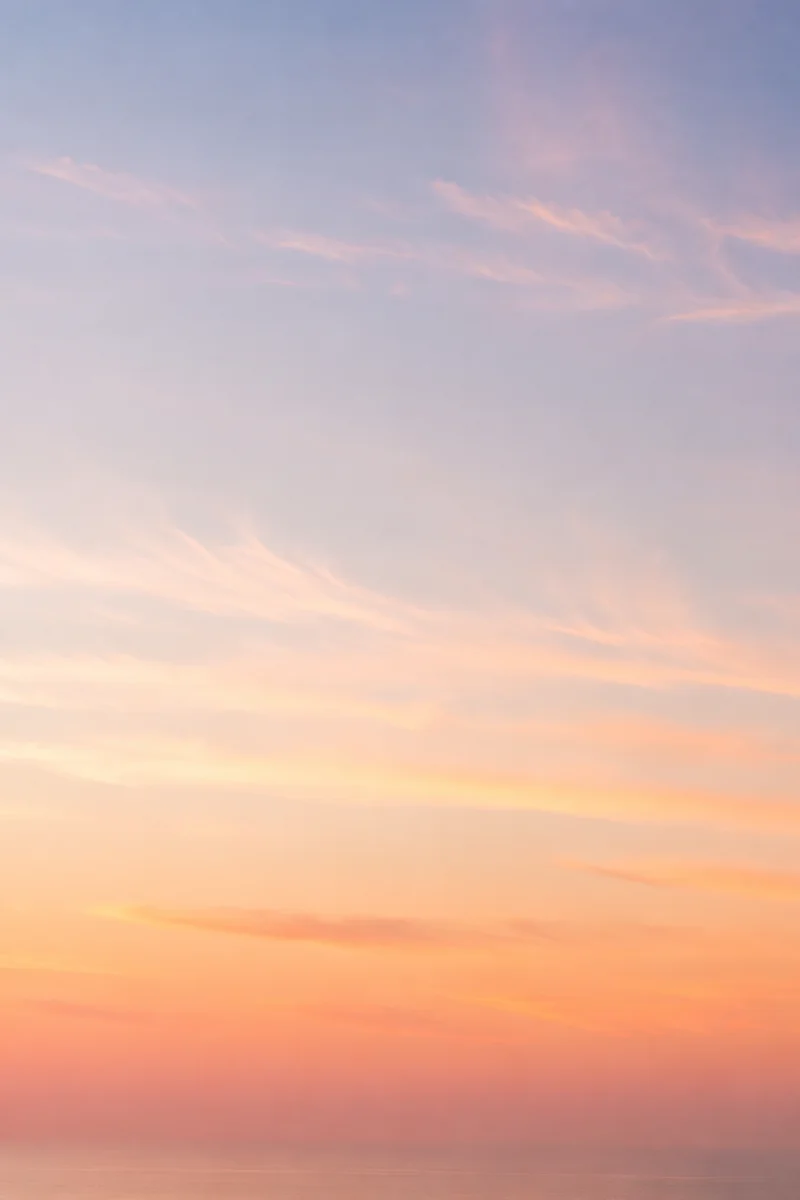 Peaceful Pastel Dawn Sky Background