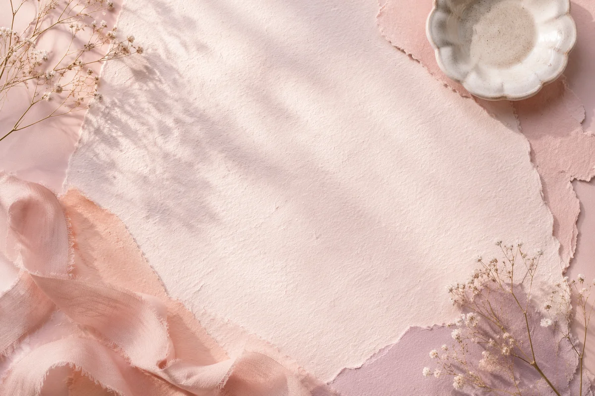 Soft Pastel Pink Feminine Tabletop Background